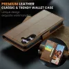 CASEME Litchi Texture Book Wallet Case hoesje voor Samsung Galaxy S25 Plus - Bruin 3