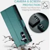 CASEME Litchi Texture Book Wallet Case hoesje voor Samsung Galaxy S25 Plus - Groen 2