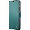 CASEME Litchi Texture Book Wallet Case hoesje voor Samsung Galaxy S25 Plus - Groen 4