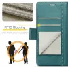 CASEME Litchi Texture Book Wallet Case hoesje voor Samsung Galaxy S25 Plus - Groen 9