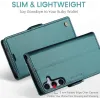 CASEME Litchi Texture Book Wallet Case hoesje voor Samsung Galaxy S25 Plus - Groen 10