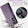 CASEME Litchi Texture Book Wallet Case hoesje voor Samsung Galaxy S25 Plus - Paars 2