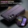 CASEME Litchi Texture Book Wallet Case hoesje voor Samsung Galaxy S25 Plus - Paars 3
