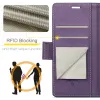CASEME Litchi Texture Book Wallet Case hoesje voor Samsung Galaxy S25 Plus - Paars 9