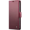 CASEME Litchi Texture Book Wallet Case hoesje voor Samsung Galaxy S25 Plus - Rood 4