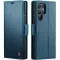 CASEME Litchi Texture Book Wallet Case hoesje voor Samsung Galaxy S25 Ultra - Blauw