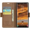 CASEME Litchi Texture Book Wallet Case hoesje voor Samsung Galaxy S25 Ultra - Bruin 6