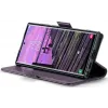 CASEME Litchi Texture Book Wallet Case hoesje voor Samsung Galaxy S25 Ultra - Paars 7