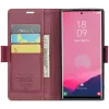 CASEME Litchi Texture Book Wallet Case hoesje voor Samsung Galaxy S25 Ultra - Rood 6