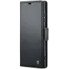 CASEME Litchi Texture Book Wallet Case hoesje voor Samsung Galaxy S25 Ultra - Zwart 5