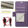 CASEME Litchi Texture Book Wallet Case hoesje voor Oppo Reno13 - Paars 5