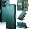 CASEME Litchi Texture Book Wallet Case hoesje voor Oppo Reno13 F 4G/5G / Reno13 FS 5G - Groen