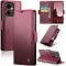 CASEME Litchi Texture Book Wallet Case hoesje voor Oppo Reno13 F 4G/5G / Reno13 FS 5G - Rood
