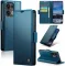 CASEME Litchi Texture Book Wallet Case hoesje voor Oppo Reno13 Pro - Blauw