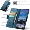 CASEME Litchi Texture Book Wallet Case hoesje voor Oppo Reno13 Pro - Blauw 2