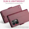CASEME Litchi Texture Book Wallet Case hoesje voor Oppo Reno13 Pro - Rood 4
