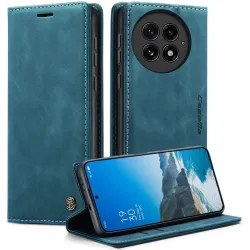 CASEME Retro Texture Book Wallet Case hoesje voor OnePlus 13 - Blauw