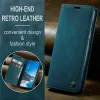 CASEME Retro Texture Book Wallet Case hoesje voor OnePlus 13 - Blauw 4