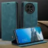 CASEME Retro Texture Book Wallet Case hoesje voor OnePlus 13 - Blauw 11
