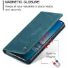 CASEME Retro Texture Book Wallet Case hoesje voor OnePlus 13 - Blauw 12