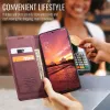 CASEME Retro Texture Book Wallet Case hoesje voor OnePlus 13 - Bordeaux 3