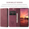 CASEME Retro Texture Book Wallet Case hoesje voor OnePlus 13 - Bordeaux 8