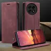 CASEME Retro Texture Book Wallet Case hoesje voor OnePlus 13 - Bordeaux 11