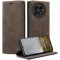 CASEME Retro Texture Book Wallet Case hoesje voor OnePlus 13 - Donkerbruin