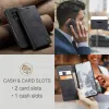 CASEME Retro Texture Book Wallet Case hoesje voor OnePlus 13 - Zwart 9