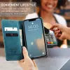 CASEME Retro Texture Book Wallet Case hoesje voor Apple iPhone 17e/16e - Blauw 3