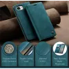 CASEME Retro Texture Book Wallet Case hoesje voor Apple iPhone 17e/16e - Blauw 4
