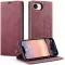 CASEME Retro Texture Book Wallet Case hoesje voor Apple iPhone 17e/16e - Bordeaux