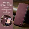 CASEME Retro Texture Book Wallet Case hoesje voor Apple iPhone 17e/16e - Bordeaux 8