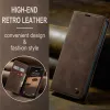 CASEME Retro Texture Book Wallet Case hoesje voor Apple iPhone 17e/16e - Donkerbruin 8
