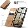 CASEME Retro Texture Book Wallet Case hoesje voor Apple iPhone 17e/16e - Lichtbruin 2