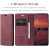 CASEME Retro Texture Book Wallet Case hoesje voor Oppo Reno13 - Bordeaux 2