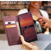 CASEME Retro Texture Book Wallet Case hoesje voor Oppo Reno13 - Bordeaux 8