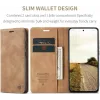 CASEME Retro Texture Book Wallet Case hoesje voor Oppo Reno13 - Lichtbruin 2