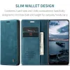 CASEME Retro Texture Book Wallet Case hoesje voor Oppo Reno13 Pro - Blauw 2