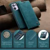 CASEME Retro Texture Book Wallet Case hoesje voor Oppo Reno13 Pro - Blauw 6