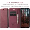 CASEME Retro Texture Book Wallet Case hoesje voor Oppo Reno13 Pro - Bordeaux 2