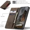 CASEME Retro Texture Book Wallet Case hoesje voor Oppo Reno13 Pro - Donkerbruin 3