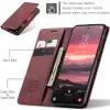 CASEME Retro Texture Book Wallet Case hoesje voor Samsung Galaxy S25 Edge - Bordeaux 3