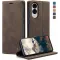 CASEME Retro Texture Book Wallet Case hoesje voor Samsung Galaxy S25 Edge - Donkerbruin