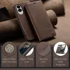 CASEME Retro Texture Book Wallet Case hoesje voor Samsung Galaxy S25 Edge - Donkerbruin 5
