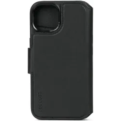 Decoded Echt Leren 2-in-1 Book Wallet Case hoesje voor Apple iPhone 15 - Black