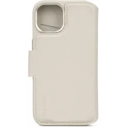 Decoded Echt Leren 2-in-1 Book Wallet Case hoesje voor Apple iPhone 15 - Clay