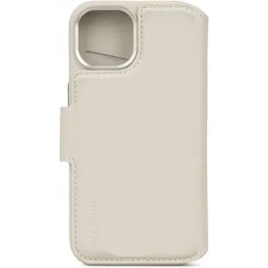 Decoded Echt Leren 2-in-1 Book Wallet Case hoesje voor Apple iPhone 15 - Clay