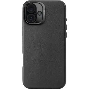Decoded Echt Leren Back Cover hoesje voor Apple iPhone 16 Plus - Black