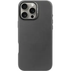 Decoded Echt Leren Back Cover hoesje voor Apple iPhone 16 Pro Max - Black